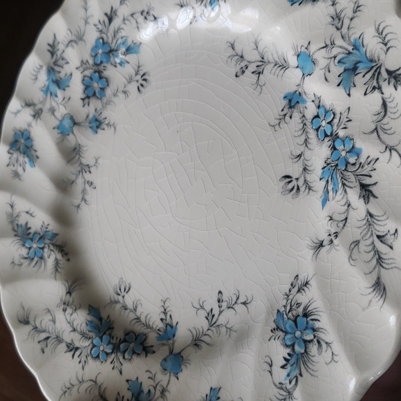 Myott England Forget Me Not Fine Staffordshire Ware Blue Floral Shabby Chic - Picture 15 of 16